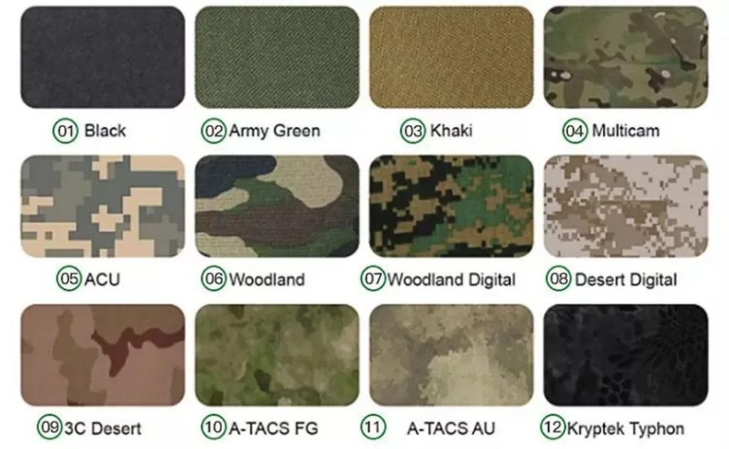 customized color list