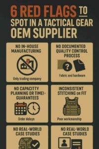 tactical gear OEM supplier,Factory vs. Trading Company,Why Tactical Gear Quality Control Is Non-Negotiable