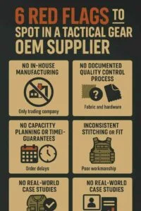 tactical gear OEM supplier,Factory vs. Trading Company,Why Tactical Gear Quality Control Is Non-Negotiable