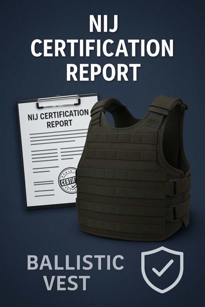 ballistic vest NIJ standards,NIJ IIIA vs NIJ IV armor,NIJ Certification Reports for Ballistic Vests