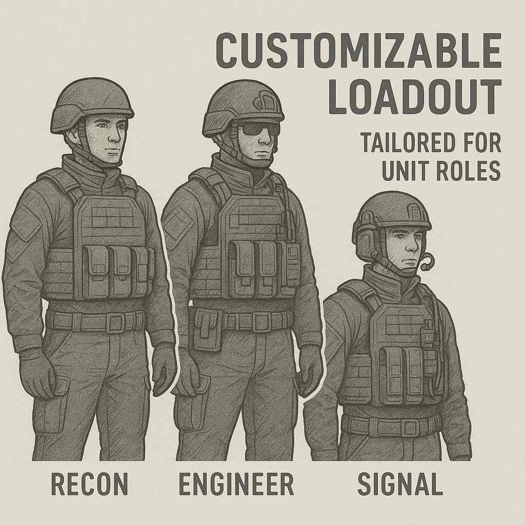 recon loadout,signal corps equipment,role-specific gear