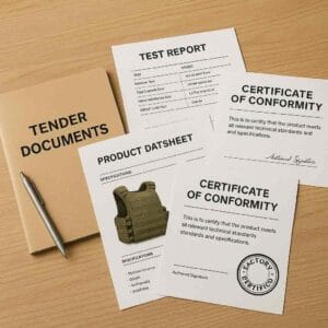 tender submissions,technical compliance,military test report