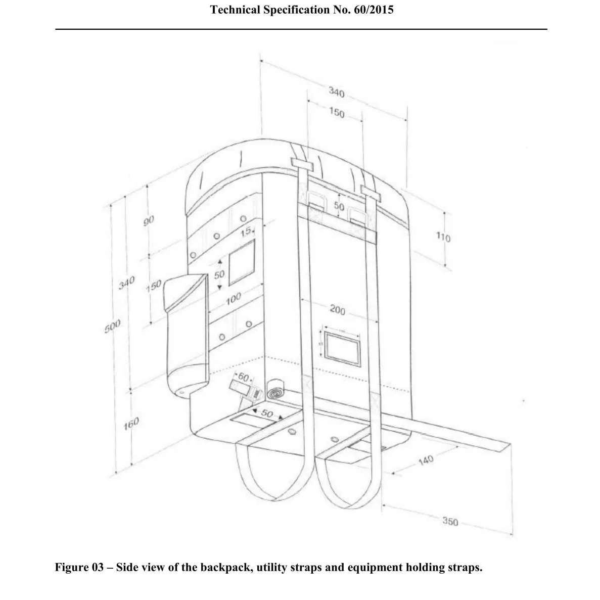Brazilian Army Medium Capacity Backpack Project Case - Image 3
