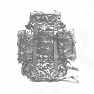 field main pack front view for integrated load-carrying equipment set