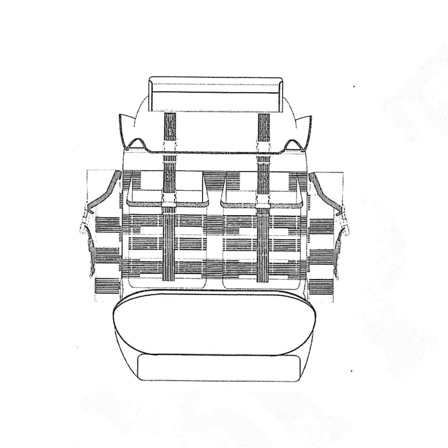 field haversack front view for integrated carrying equipment system