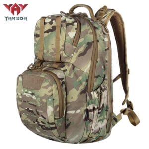 25L tactical backpack side view multicam