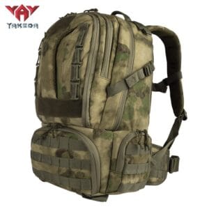 tactical assault backpack side profile with compression straps