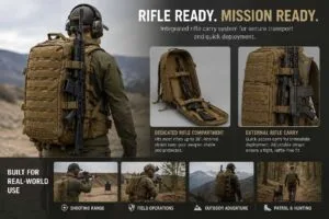Tactical backpack applications for patrol training reconnaissance and field deployment