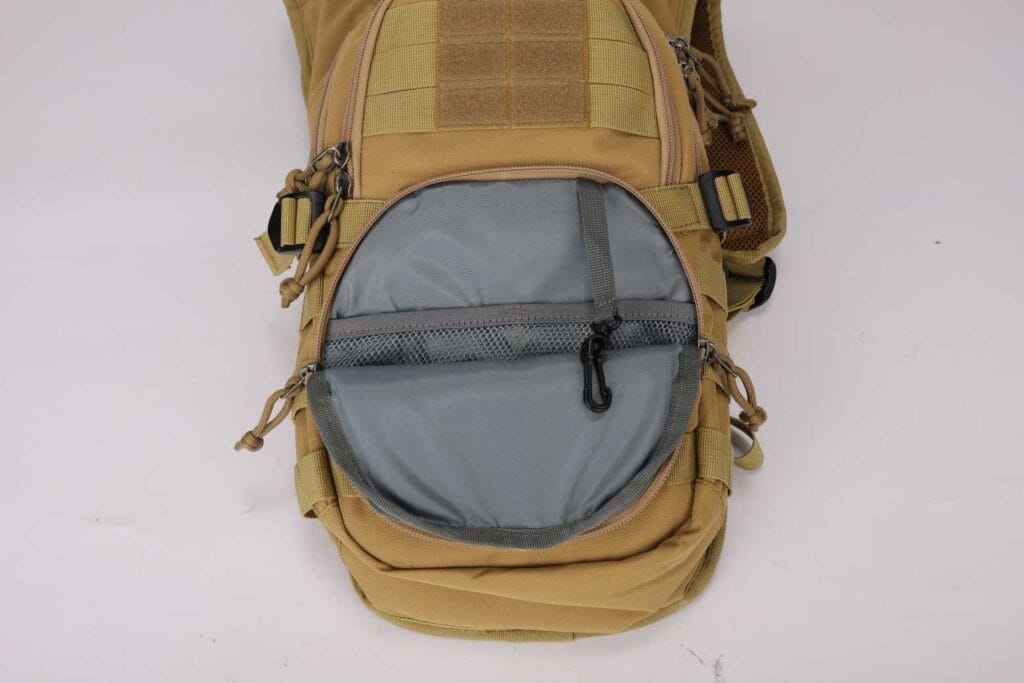 tactical hydration pack for military patrol reconnaissance and field mobility