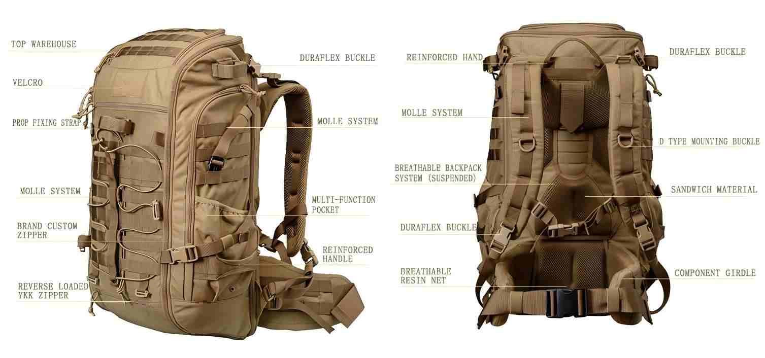 military rifle backpack tactical weapon carry pack for field deployment