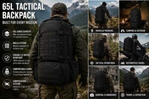65L tactical backpack application scenarios hiking camping motorcycle travel tactical survival expedition