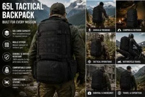 65L tactical backpack application scenarios hiking camping motorcycle travel tactical survival expedition